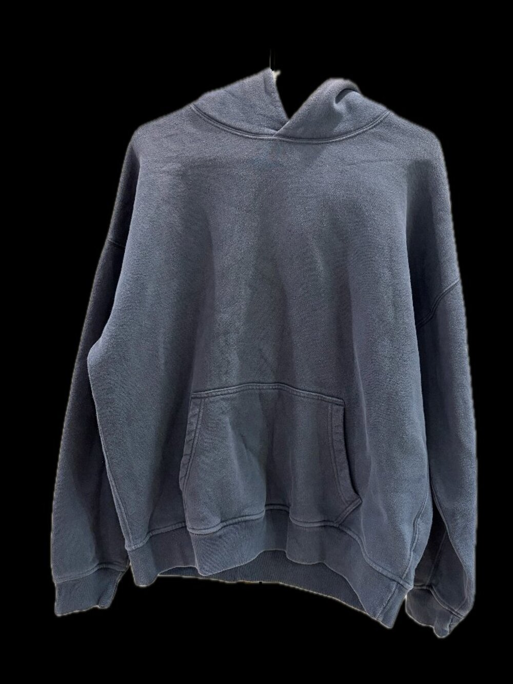 Men's Abercrombie Fitch Essential Popover Hoodie Navy Blue- EUC, Sz Medium